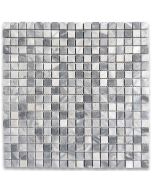 Bardiglio Gray Marble 5/8x5/8 Square Mosaic Tile Honed