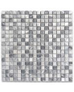 Bardiglio Gray Marble 5/8x5/8 Square Mosaic Tile Honed