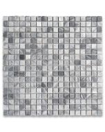Bardiglio Gray Marble 5/8x5/8 Square Mosaic Tile Polished
