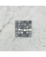 (Sample) Bardiglio Gray Marble 5/8x5/8 Square Mosaic Tile Polished