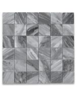 Bardiglio Gray 2x2 Square Mosaic Tile Polished
