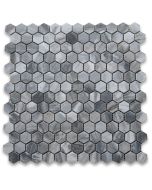 Bardiglio Gray 1 inch Hexagon Mosaic Tile Honed