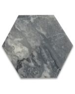 Bardiglio Gray 6 inch Hexagon Tile Polished