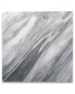 Bardiglio Gray Marble 4x4 Tile Polished