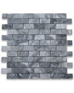 Bardiglio Gray 1x2 Medium Brick Mosaic Tile Honed