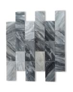 Bardiglio Gray 2x4 Grand Brick Subway Mosaic Tile Polished