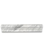 Statuary White Marble 2x12 Chair Rail Bullnose Trim Molding Honed