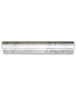 Statuary White Marble 2x12 Chair Rail Bullnose Trim Molding Polished