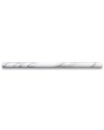 Statuary White Marble 5/8x12 Pencil Liner Trim Molding Polished