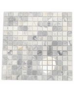 Statuary White Marble 3/4x3/4 Square Mosaic Tile Polished