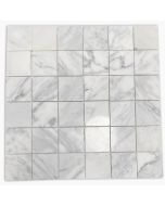 Statuary White Marble 2x2 Square Mosaic Tile Polished