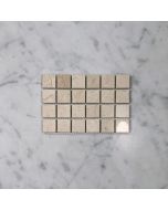 (Sample) Crema Marfil Marble 1x1 Square Mosaic Tile Polished