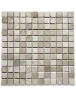 Crema Marfil 1x1 Square Mosaic Tile Tumbled