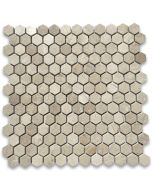 Crema Marfil 1 inch Hexagon Mosaic Tile Polished