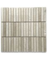 Crema Marfil 5/8x4 Rectangular Stacked Mosaic Tile Polished