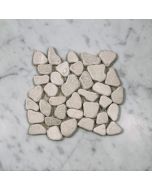 (Sample) Crema Marfil Marble Pebble Stone River Rocks Mosaic Tile Tumbled