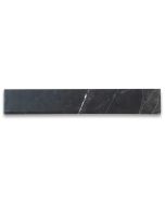 Nero Marquina Black Marble 6x36 Transition Saddle Threshold Single Beveled Tile Honed
