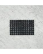 Nero Marquina Black Marble 3/8x3/8 Square Mosaic Tile Honed