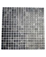 Nero Marquina 5/8x5/8 Square Mosaic Tile Honed