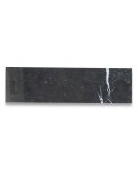 Nero Marquina Black Marble 6x18 Wall and Floor Tile Polished
