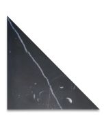 Nero Marquina Black Marble 9x9x13 Triangle Tile Honed