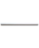 (Sample) Thassos White Marble 3/4x12 Pencil Liner Trim Molding Honed