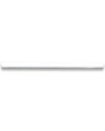 (Sample) Thassos White Marble 3/4x12 Pencil Liner Trim Molding Polished