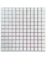 Thassos White Marble 1x1 Square Mosaic Tile Polished