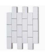 Thassos White 2x4 Grand Brick Subway Mosaic Tile Honed