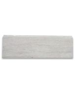 Athens Silver Cream Marble 4x12 Baseboard Trim Molding Polished