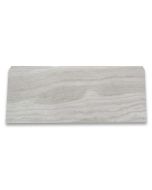 White Wood Grain 5x12 Baseboard Trim Molding Polished