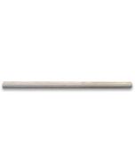 White Wood Grain 5/8x12 Pencil Liner Trim Molding Polished