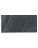 Silver Wave Black Forest Marble 3x6 Subway Tile Honed