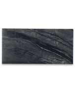 Silver Wave Black Forest Marble 3x6 Subway Tile Polished