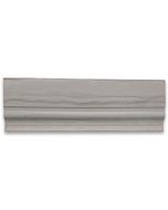 Athens Grey Wood Grain 4x12 Baseboard Crown Molding Honed