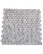 Athens Grey Wood Grain 3/4 inch Quarter Round Mosaic Tile Polished