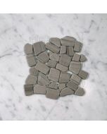 (Sample) Athens Grey Wood Grain Marble Pebble Stone River Rocks Mosaic Tile Tumbled